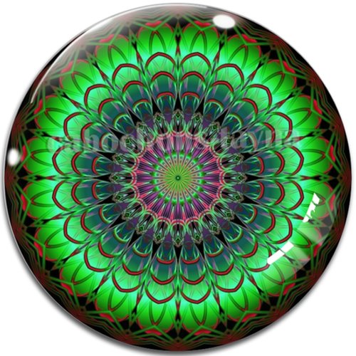 Cabochon mandala, résine ou verre rond différente taille