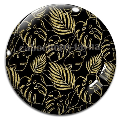 Cabochon feuille, cabochon résine - ou verre rond différente taille