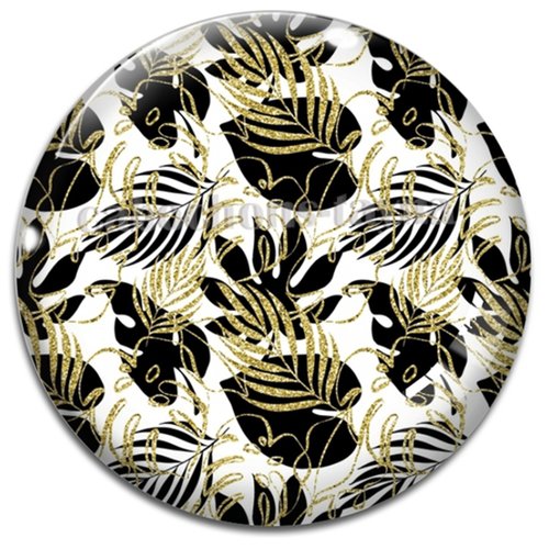 Cabochon feuille, cabochon résine - ou verre rond différente taille