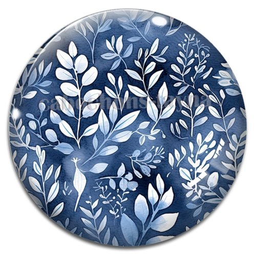 Cabochon feuille, cabochon résine - ou verre rond différente taille