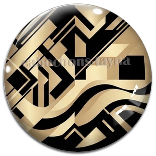 Cabochon géométrique, résine ou verre rond différente taille