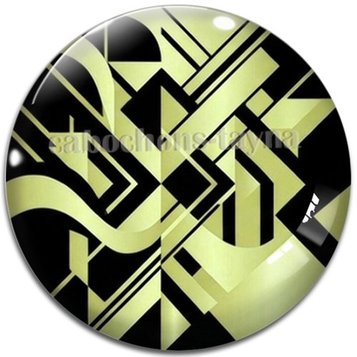 Cabochon géométrique, résine ou verre rond différente taille