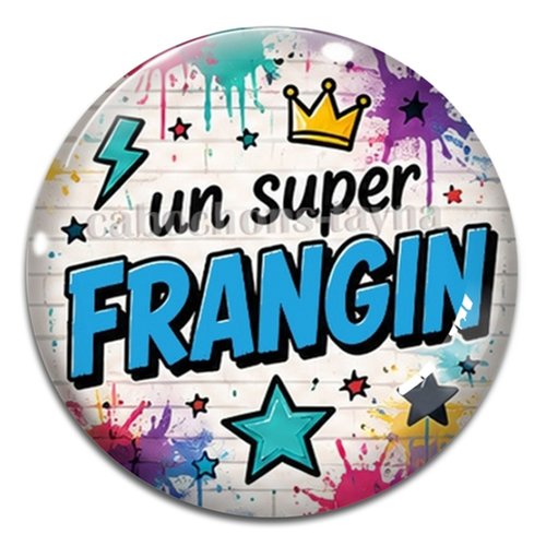 Cabochon un super frangin, résine ou verre rond différente taille