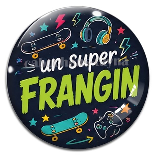 Cabochon un super frangin, résine ou verre rond différente taille