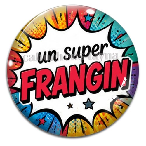 Cabochon un super frangin, résine ou verre rond différente taille