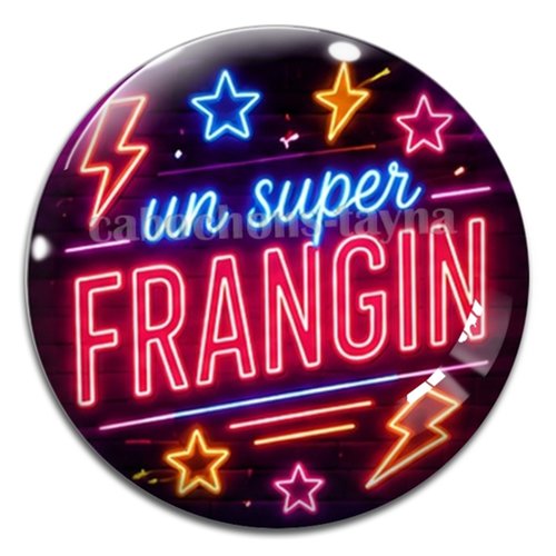 Cabochon un super frangin, résine ou verre rond différente taille