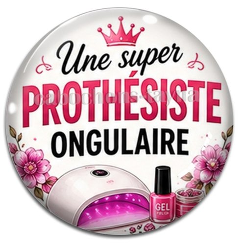 Cabochon une super prothésiste ongulaire, résine ou verre rond différente taille