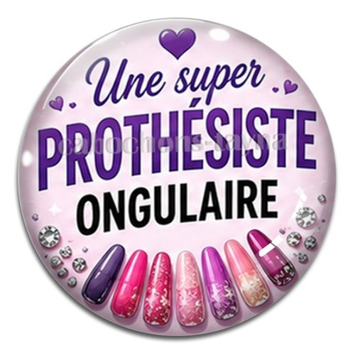 Cabochon une super prothésiste ongulaire, résine ou verre rond différente taille