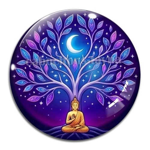 Cabochon arbre de vie, cabochon résine ou verre rond différente taille