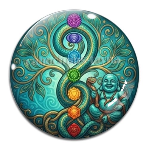 Cabochon arbre de vie, cabochon résine ou verre rond différente taille