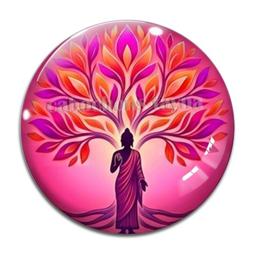 Cabochon arbre de vie, cabochon résine ou verre rond différente taille