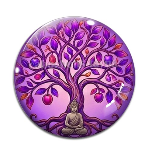 Cabochon arbre de vie, cabochon résine ou verre rond différente taille