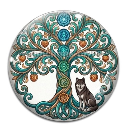 Cabochon arbre de vie, cabochon résine ou verre rond différente taille