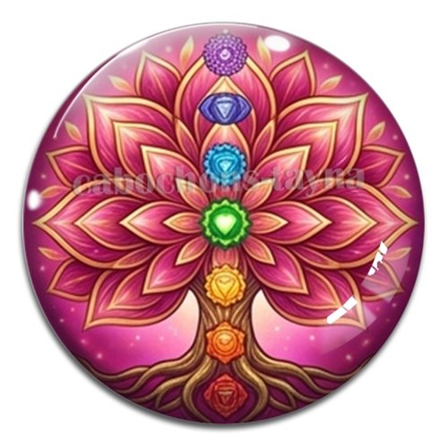 Cabochon arbre de vie, cabochon résine ou verre rond différente taille