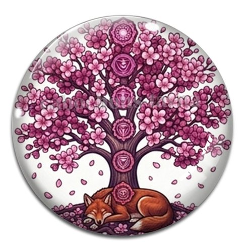 Cabochon arbre de vie, cabochon résine ou verre rond différente taille