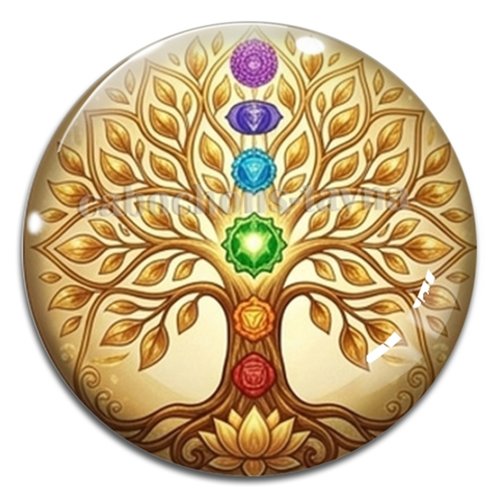 Cabochon arbre de vie, cabochon résine ou verre rond différente taille