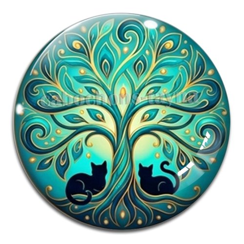 Cabochon arbre de vie, cabochon résine ou verre rond différente taille