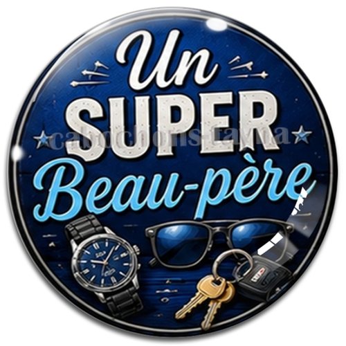 Cabochon un super beau père, cabochon résine ou verre rond différente taille