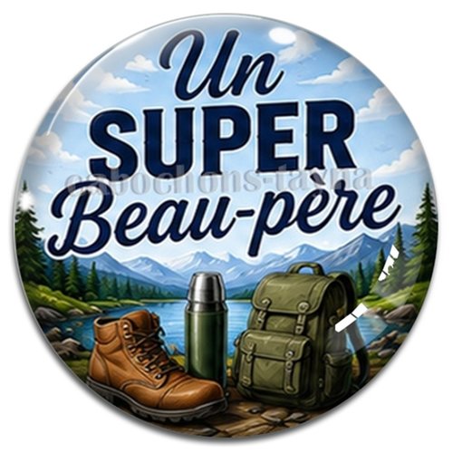 Cabochon un super beau père, cabochon résine ou verre rond différente taille