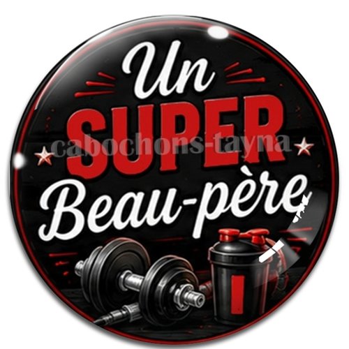 Cabochon un super beau père, cabochon résine ou verre rond différente taille