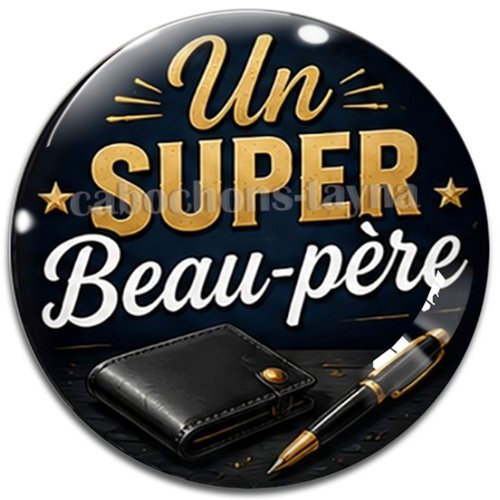 Cabochon un super beau père, cabochon résine ou verre rond différente taille