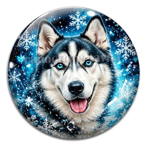 Cabochon loup, cabochon résine - ou verre rond différente taille