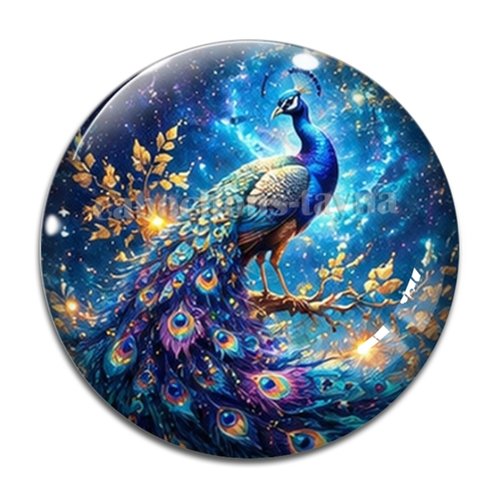 Cabochon paon, cabochon résine ou verre rond différente taille