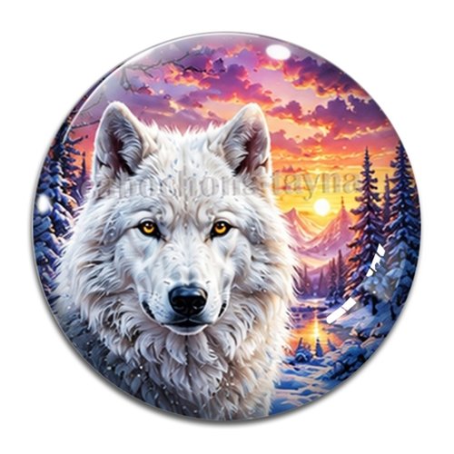 Cabochon loup, cabochon résine - ou verre rond différente taille