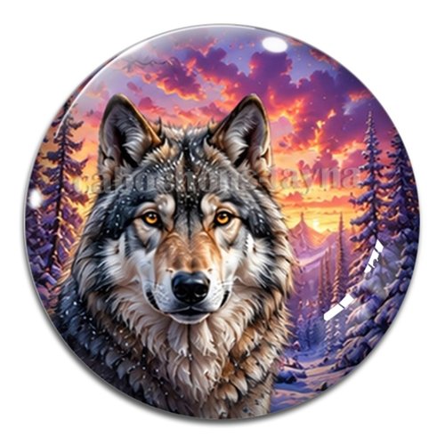 Cabochon loup, cabochon résine - ou verre rond différente taille