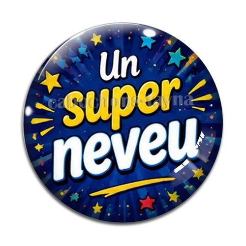 Cabochon un super neveu, résine ou en verre différente taille