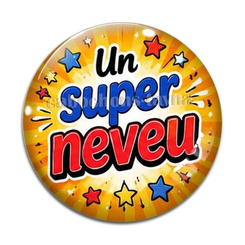 Cabochon un super neveu, résine ou en verre différente taille