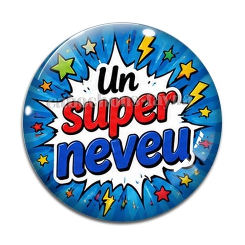 Cabochon un super neveu, résine ou en verre différente taille
