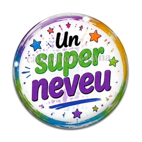 Cabochon un super neveu, résine ou en verre différente taille