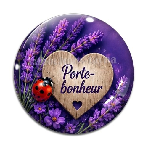 Cabochon porte bonheur, en résine ou en verre différente taille