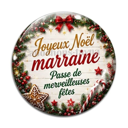 Cabochon joyeux noël passe de merveilleuses fêtes, résine ou verre rond différente taille