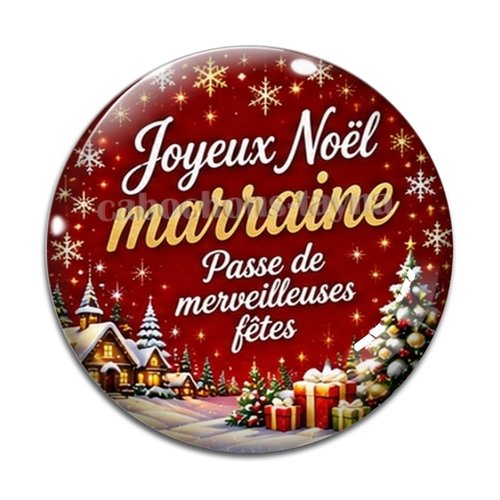 Cabochon joyeux noël passe de merveilleuses fêtes, résine ou verre rond différente taille