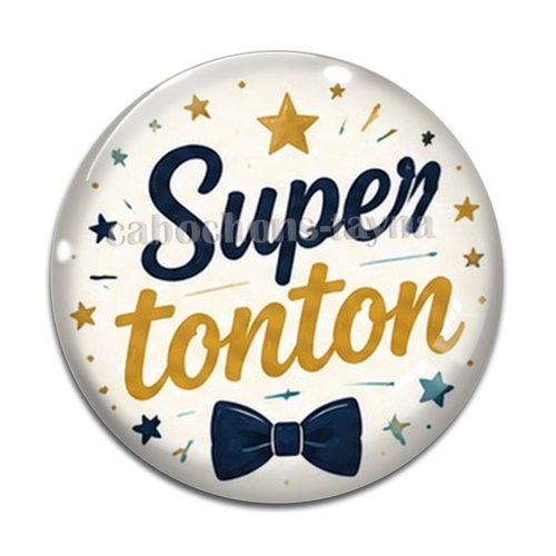 Cabochon super tonton, résine ou verre rond différente taille