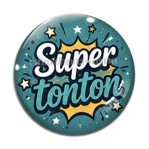 Cabochon super tonton, résine ou verre rond différente taille