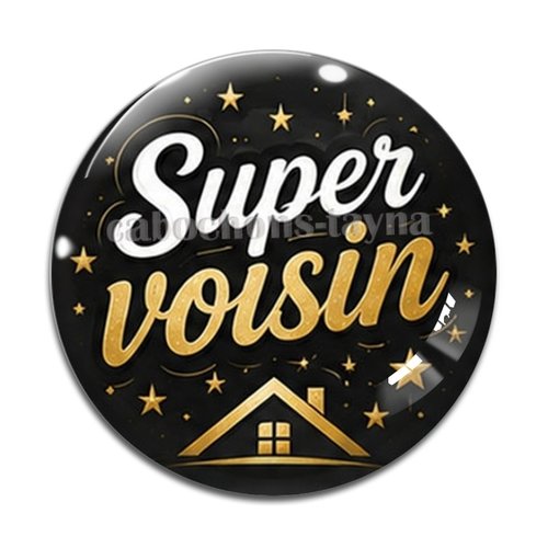 Cabochon super voisin, résine ou verre rond différente taille