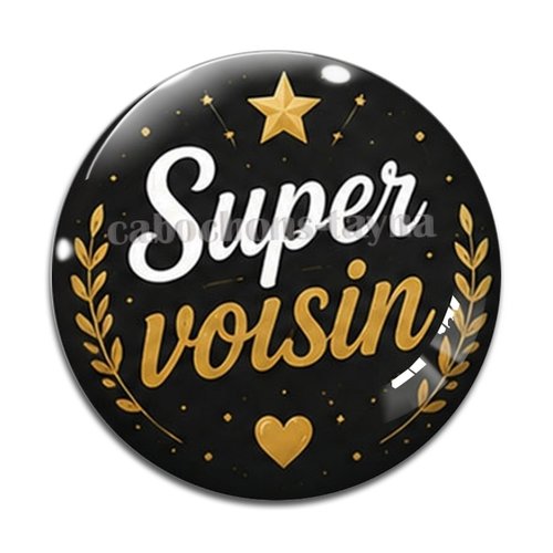 Cabochon super voisin, résine ou verre rond différente taille