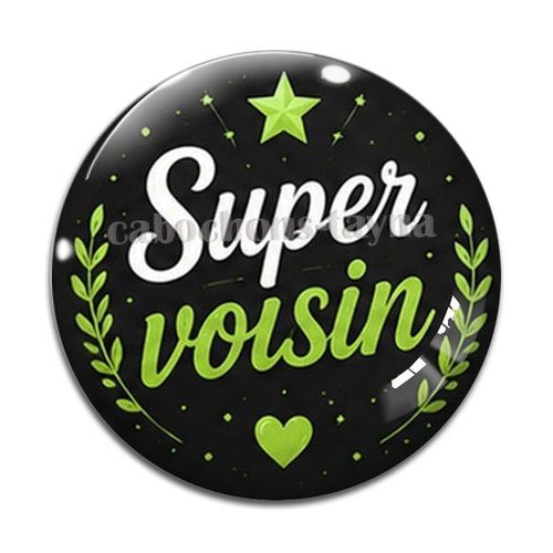 Cabochon super voisin, résine ou verre rond différente taille