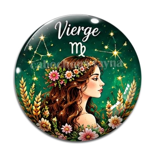 Cabochon signe astrologique, en résine ou en verre différente taille