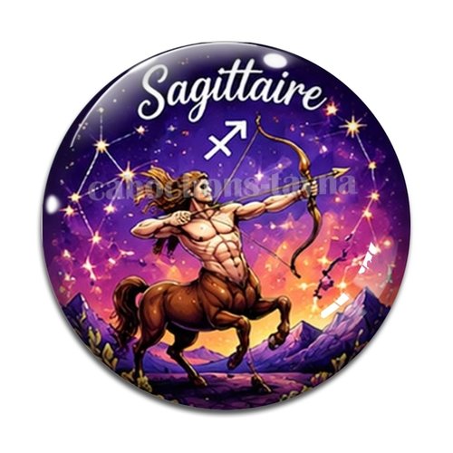 Cabochon signe astrologique, en résine ou en verre différente taille