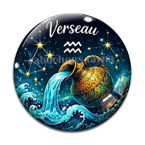 Cabochon signe astrologique, en résine ou en verre différente taille