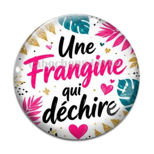 Cabochon une frangine qui déchire, cabochon résine, verre rond différente taille