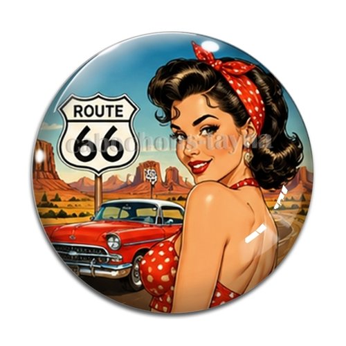 Cabochon pin up, résine ou verre rond différente taille