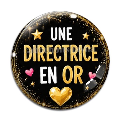 Cabochon une directrice en or, résine ou verre rond différente taille