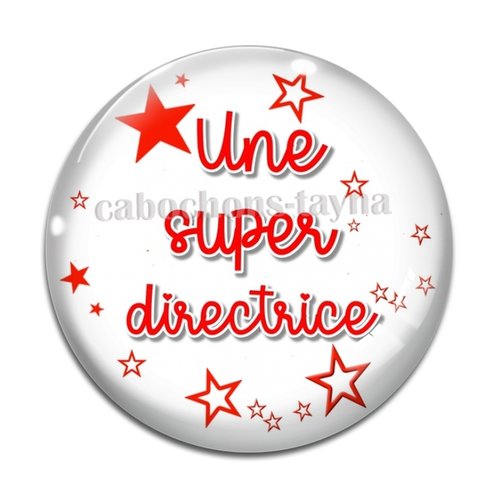 Cabochon super directrice, résine ou verre rond différente taille