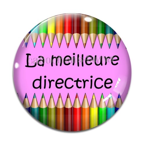 Cabochon la meilleure directrice, résine ou verre rond différente taille