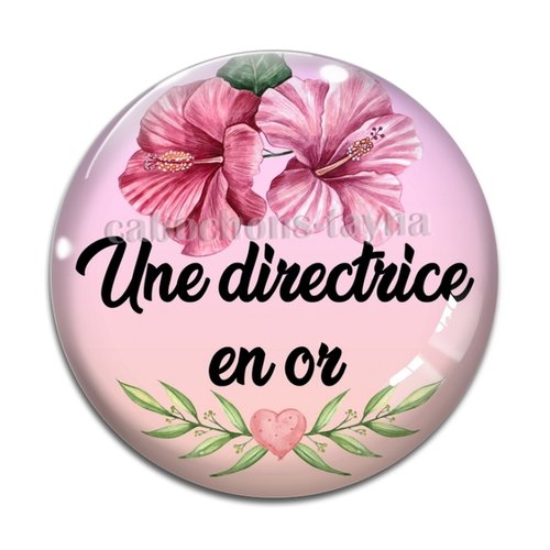 Cabochon directrice en or, résine ou verre rond différente taille